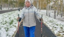 Бабушка на спорте